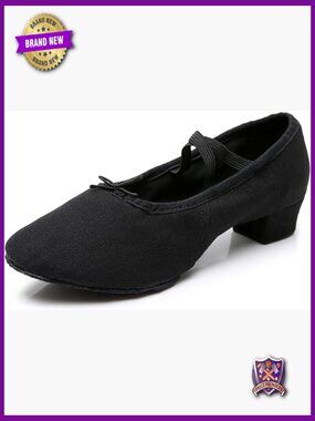 Closed Toe Ballroom Dance Practice Shoes with Suede Sole